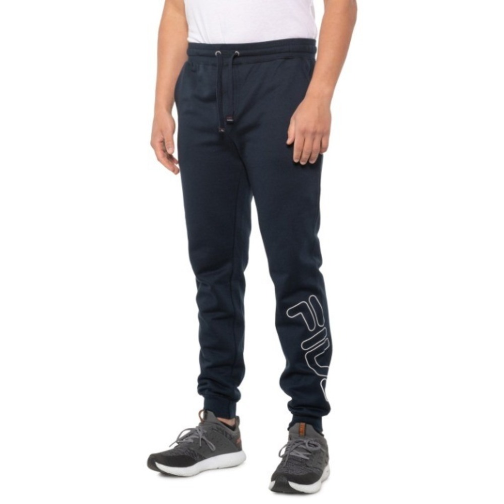 FILA Sleepwear Jogger Pants Mens XL Blue Fleece Lounge Jogger Pants New